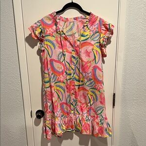 Colorful Floral Print Dress